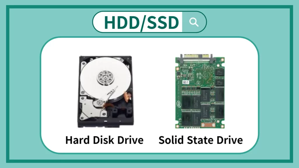 HDD, SSD의 이미지